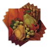 Amscan Harvest Still Life Thanksgiving Party Beverage Paper Napkins (Pack of 16), Multicolor, 5" x 5"