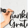 Vivegate Thankful Grateful Blessed Metal Wall Art Decor - 17.5"X15.5" 3 Pieces Black Thankful Grateful Blessed sign for Home Decor Be Grateful Wall Art