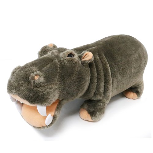 Ice King Bear Wild Animal Stuffed Animals Zoo Family Plush Toy (Hippo 14 Inches)
