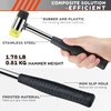 Small Rubber Mallet Hammer Tool - 25mm Non Marring Hammer Tapping Block for Vinyl Plank Flooring Mallet Rubber Hammer Small Hammer for Crafts - Jewelry Wood Rubber and Nylon Double Faced Soft Mallet