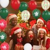 50PCS Red Green and White Balloons,12 inch Christmas Balloons Christmas Balloon Arch Kit Party Decoration,Suitable for Christmas Decoration Birthday Party Supplies