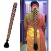 THANU'S CRAFT Maggam work jada Bharatanatyam poola jadalu kunjalam Billalu set braid hair extensions (bharatanatyam hair extensions)