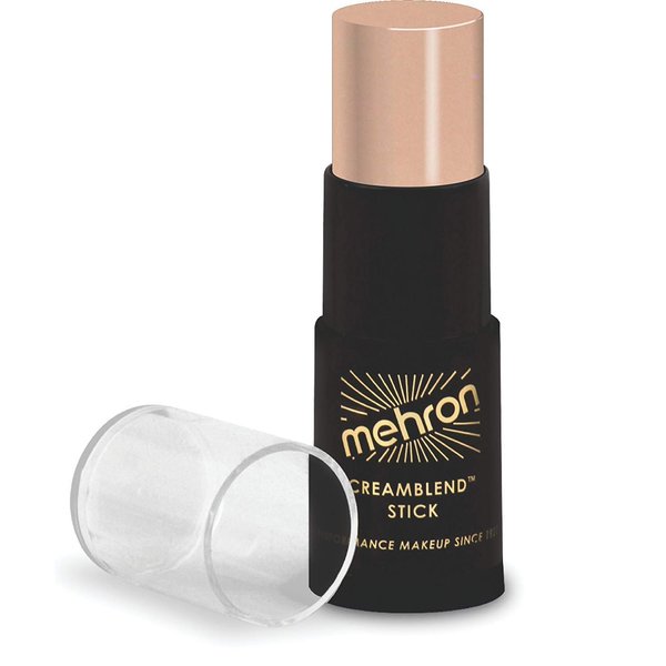 Mehron Makeup CreamBlend Stick, Soft Peach, 0.75 oz (21 g), Cream Face Makeup Stick