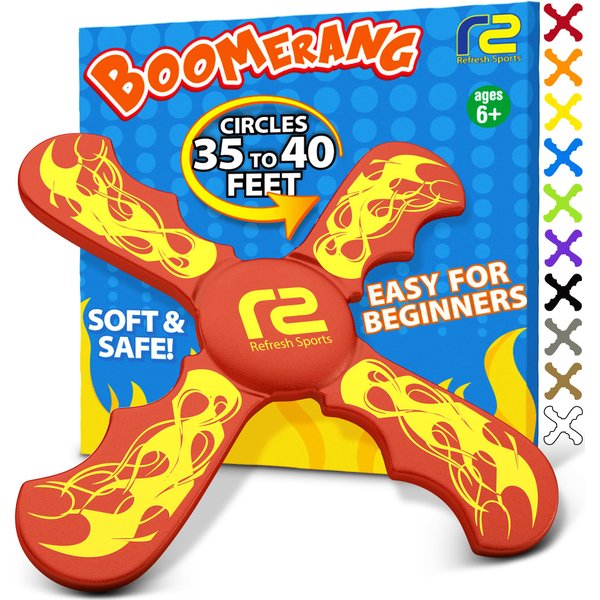 Boomerang for Kids - Toys For Ages 8-13 Boys & Girls - Fun & Easy To Use - Stocking Stuffers for Kids 6 7 8 9 10 Year Old Boy Gifts - Best Gifts For 8 Year Old Boys Gift Ideas for Ages 6-8 8-10 8-12 +