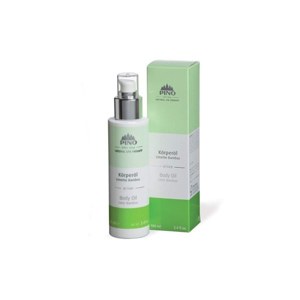 PINO Natural Spa Therapy Body Oil, Lime Bamboo, 3.4 oz