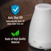 HealthSmart Essential Oil Diffuser, Cool Mist Humidifier and Aromatherapy Diffuser with 150ML Tank Ideal for Small Rooms, Adjustable Timer and Mist Mode, White
