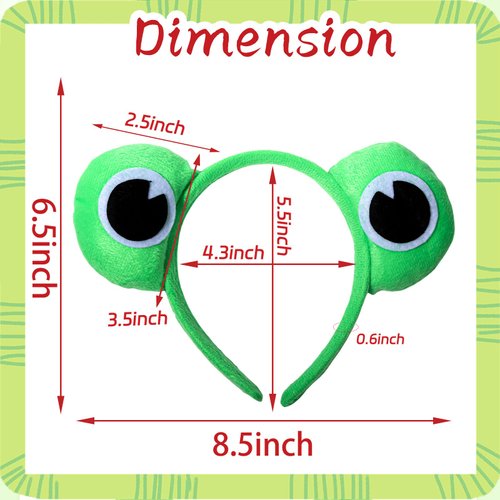 Totelux Frog Headband Cute Animal Hair Band Green Frog Hair Accessories for Women Adult Makeup Face Washing Holiday Halloween Party Supplies