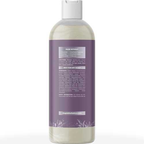 Sage and Rosemary Shampoo Sulfate Free - Sage Oil Clarifying Shampoo for Build Up and Scalp Moisturizer - Oily Hair Shampoo for Greasy Hair and Dry Scalp Treatment with Essential Oils for Hair