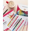 COLOUR BLOCK 32 Acrylic Paint Set with Brushes and 6 Sheet Paper - Perfect School Supply for Creating Beautiful Masterpieces