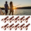 Fishing Lures, Elastic Flexible Soft Fishing Bait Reusable Fishing Lure Realistic Crayfish Soft Bait for Mandarin Fish, Black Fish, Perch, Carp