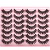 FARRED Natural Lashes Fluffy False Eyelashes 14 Pairs Fake Eyelashes Wispy Lashes Natural Look Short Cat Eye Lash Wispy Volume Eyelash Faux Mink Strip Lashes Pack for Daily Makeup (F18 | 8-14 mm)
