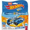 MEGA Construx Hot Wheels Race Car Building Toys Set, Twin Mill with 111 Pieces, 1 Micro Action Figure Driver, Blue, Kids Ages 5+ Years