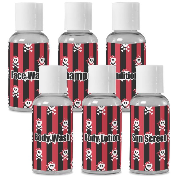 Personalized Pirate & Stripes Travel Bottles