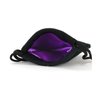 Small Dice Bag 3.75x4 Inch Velvet Double Stitched Snag Proof Satin Lining - Holds 21 Dice Comfortably - Purple Interior with Black Exterior