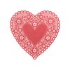 Hygloss Products Heart Paper Doilies – 8 Inch Red Lace Doily for Decorations, Crafts, Parties, 100 Pack