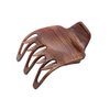 Parcelona French Paw Brown Streaks Wide Side Slide In Jaw Yoga Hair Claw Clip (Brown Streaks)