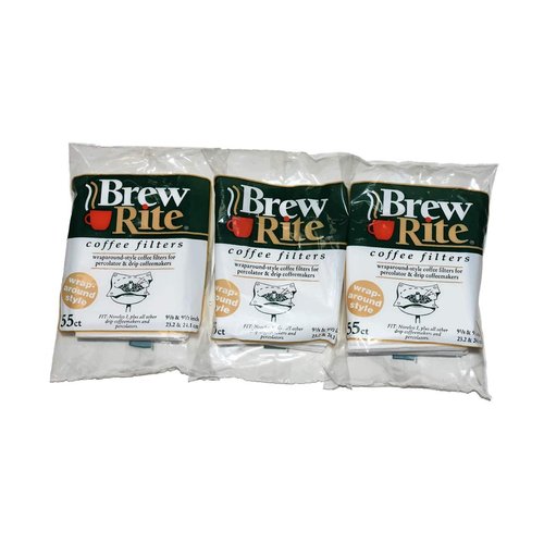 Brew Rite Rockline Wrap Around Percolator Coffee Filters (Pack of 3)