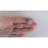 2 extra tiny small silver sunflower metal alligator hair clip for fine thin hair