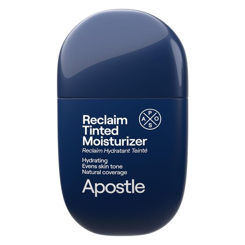 APOSTLE Reclaim Tinted Moisturizer for Men (11 Mobay) - Niacinamide, Vitamin E, Squalane, Hyaluronic Acid, Tinted Face Moisturizer For Men. Hydrates, Evens Skin Tone, Reduces Fine Lines, 1 Fl. Oz.