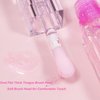 QrBxa 1 PCS Color Changing Lip Oil,Moisturizing Color Changing Lip Gloss,Non-sticky Nourishing Repairing Primer Lip Tint