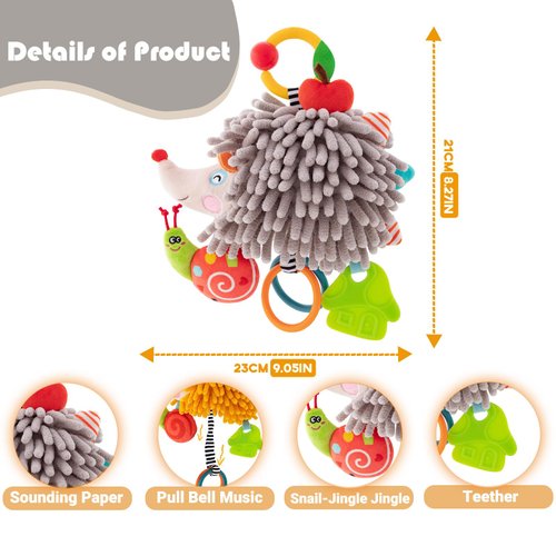 CaLoogn Hanging Baby Toys,Car Seat Toys for Babies 0-6 Months Boy,Stroller Toys,Baby Car Seat Toy,Infant Musical Toys to Soothe Gifts for 3 6 9 12 Months Newborn Toys