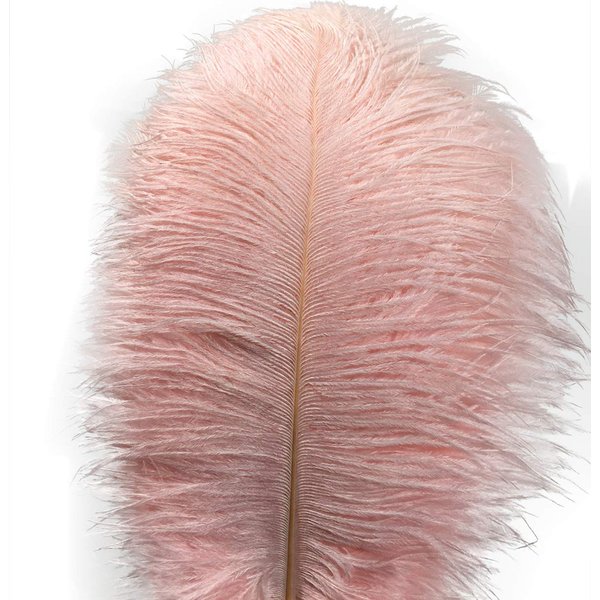 Lampu 10pcs Ostrich Feathers 12-14 inch(30-35cm) Plume Home Wedding Decoration（Light Pink）