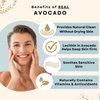 Way Natural Avocado Facial Bar - Real Goat Milk Face Soap Bar - Nourishing, Gently Exfoliating Face Wash - Organic Soap - 1 (3oz) Avocado Goat Milk Soap Bar