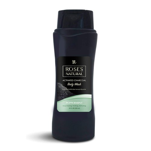 Natural Activated Charcoal Body Wash (Peppermint)