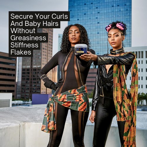 Black Panther Extra Hold Edge Control & Braiding Gel – Natural Instant Edge Control for Black Hair, 4C Gel for Women & Men. 4 oz