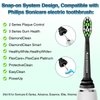 Aoremon Replacement Heads for Philips Sonicare Electric Toothbrush -Compatible with All Sonicare Click-on Toothbrush Handles, Black, Pack of 10