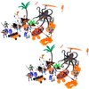 PowerTRC Pirate Action Figures with Pirates, Sea Monsters, Boats, Treasure Chests, Cannons and Figurines Playset for Kids (2 Sets)
