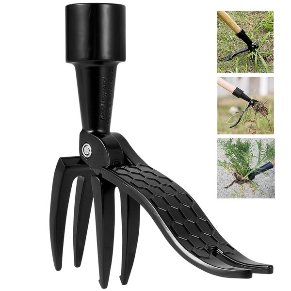 Stand Up Weed Puller Tool Weeding Head Replacement Metal Manual Weed Remover Handheld Weed Picker Tool for Outdoor Garden Lawn Without Bending,Kneeling-(No Handle)