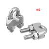 Luomorgo M2 1/16" Wire Rope Cable Clip Clamp 304 Stainless Steel Saddle Clamp Cable 12PCS