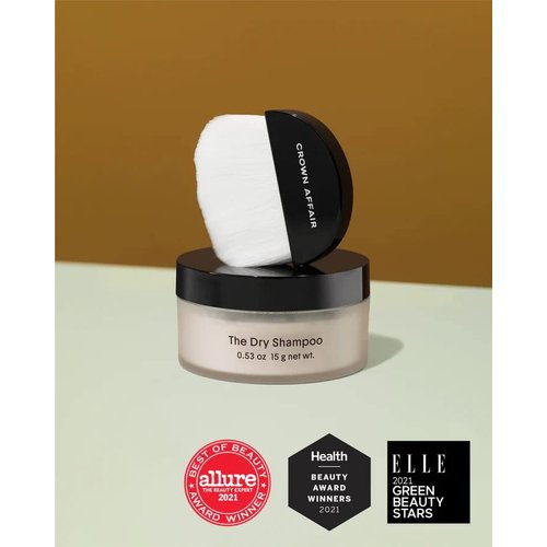 CROWN AFFAIR - The Dry Shampoo, All Hair Types, A Volumizing, Nutrient-Rich Dry Shampoo That Gives The Illusion of Just-Washed Strands, Off-white, 0.53 Ounce (Pack of 1)