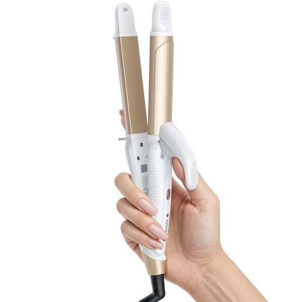 FURIDEN Lite Travel Curling Iron, Dual Voltage Curling Iron 1 inch, Lightweight and Dual Voltage(100-240V), Allows You to Use it Anywhere in The World, Straightening or Curling