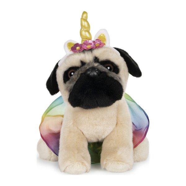 GUND Doug The Pug Unicorn Tutu Dog Stuffed Animal Plush, 9"
