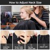 Segbeauty Barber Cape for Hair Cutting, 55" x 63" Black Hair Cape with Adjustable Neck Size, Professional Salon Cape with Neck Duster Brush for Hairstylist, Hairdressing Salon Cape for Home Women Men