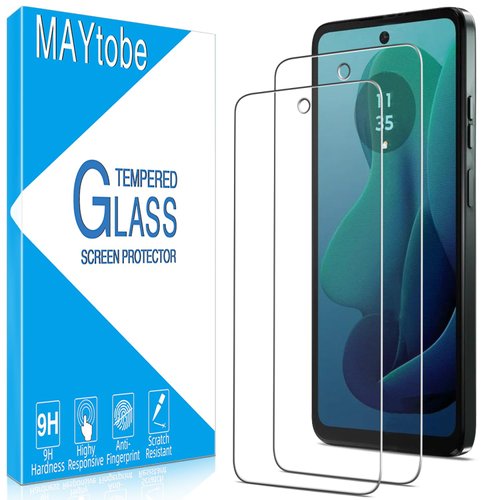 MAYtobe [2-Pack Specially Designed for Motorola Moto G 5G (2024) Screen Protector Tempered Glass, No Bubbles, Anti Scratch, Easy to Install