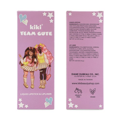 kiki Lip Kit with Matte Stay all Day Liquid Lipstick and Lipliner (DESTINY)