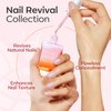 modelones Nail Natural Concealer Set, 15ml Nail Polish Foundation with Top Coat & Cuticle Oil, Nail Care Imperfection Masking Kit, Sparkle Pink