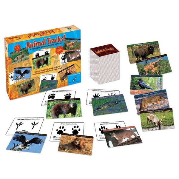 The Young Scientists Club Animal Tracks Game, At-Home STEM Kits For Kids Age 5 and Up, Animal Games for Young Scientists, Kids Party Games and Activities , Yellow