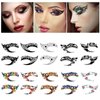 10 Packs Face Eye Tattoos Eyeshadow Makeup Temporary Tattoo Stickers Lace Eyeliner Eye Shadow Transfer Tattoos for Halloween Christmas Stage Masquerade Carnival Party