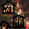 Resurhang 24 Sets Nativity Crafts Christmas Nativity Silhouette Craft Kits Happy Birthday Jesus Crafts Nativity Scene Ornaments Religious Sunday School Crafts for Xmas Home Activities, 6 Styles