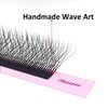 VEYES INC YY Lash Extensions Tray C/D curl 9-15mm Mixed Length Premade Volume Eyelash Fans, Professional Lash Extension Supplies, Matte Black(5D-W 0.07 D-curl 9-15mm)
