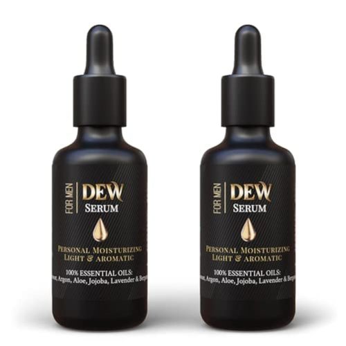Dew Serum Penile Moisturizer Serum for Dry Skin - Dermatologist Approved - Essential Oils Help Relieve Soreness, Itching - Moisturizing Health Care Cream for Men (2 bottles).