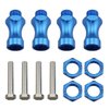 Ruiwaer 12mm to 17mm Extension Lengthen Hex Adapter RC Wheel Hex Driver Extension Hex Drive Hub Adapter Widener for Off-Road RC Car Buggy Monster Truck Tires, Blue