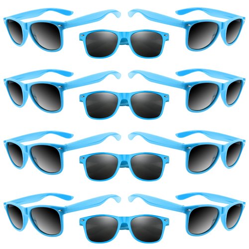 TUPARKA 20 Pack Kids Sunglasses Bulk for Summer Pool Party Favors Birthday Parties Goody Bag Fillers, Blue