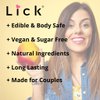 Lick Mango Flavored Massage Oil for Couples – Edible Massaging Lotion with Vitamin E and Sweet Almond and Coconut Oil is Non Sticky and Gentle on Skin – Natural, Relaxing and Vegan Friendly (4 oz)