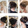 SLLIE Messy Hair Bun Extensions Chignons Hair Hair Scrunchie Scrunchy Updo Hairpiece