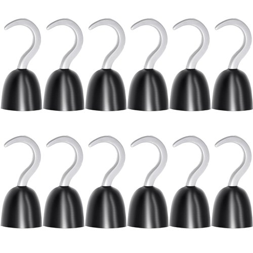Haconba 12 Pieces Pirate Hooks Captain Hook Plastic Hand Hook for Halloween Decoration Pirate Theme Party Costume Accessory Cosplay Party Supplies